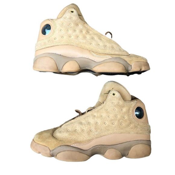 RARE 2017 Air Jordan 13 Retro Wheat Size 5.5 Brown Suede - Picture 4 of 16